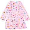Long Sleeve Ruffle Dress in Cakes, Pink - Dresses - 2
