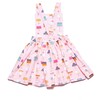 Pinafore Dress in Cakes, Pink - Dresses - 2