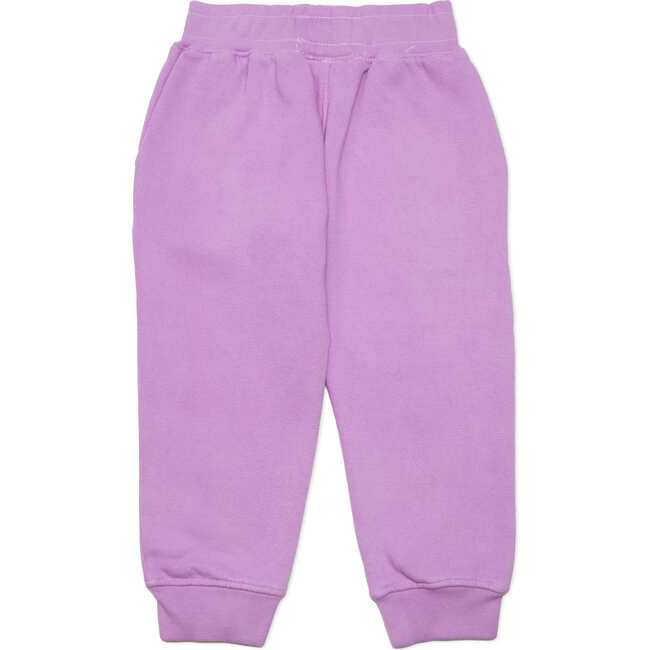 Magenta Garment Dyed Joggers - Sweatpants - 2