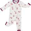 Mermaid Paradise Romper, Burgundy - Rompers - 1 - thumbnail