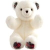 Robert The Bear Small Stuffed Toy, White With Tartan - Plush - 1 - thumbnail