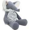 Small Bernadette The Elephant, Grey And Floral - Plush - 1 - thumbnail