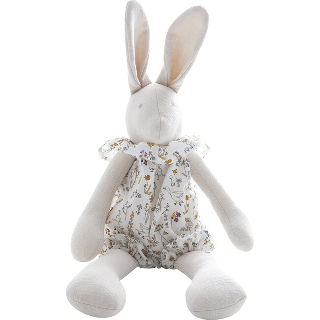 Small Josephine The Rabbit, Beige And Floral