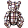 My Clipped Eyes Bear Prince Of Wales, Blue With Plaid - Plush - 1 - thumbnail