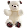 Robert The Bear Large Stuffed Toy, White With Tartan - Plush - 1 - thumbnail