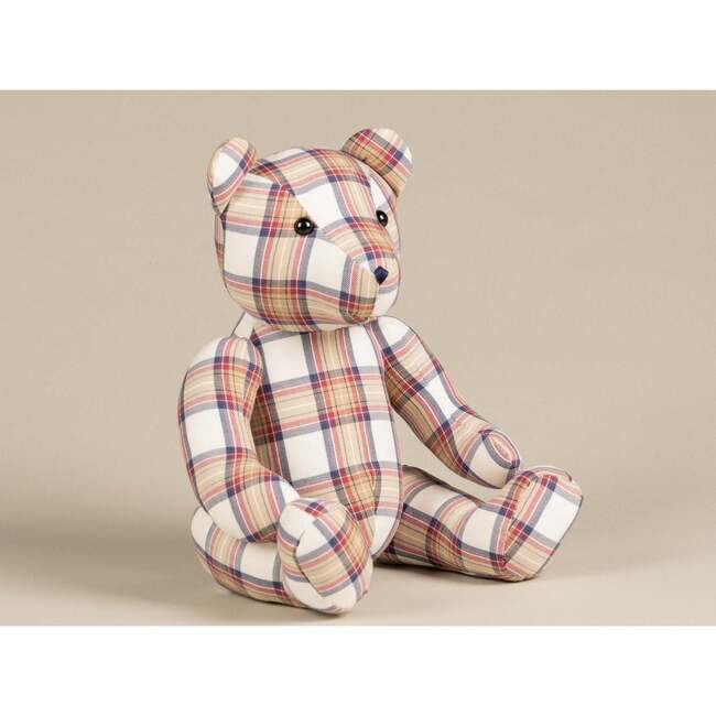 My Clipped Eyes Bear Prince Of Wales, Blue With Plaid - Plush - 2