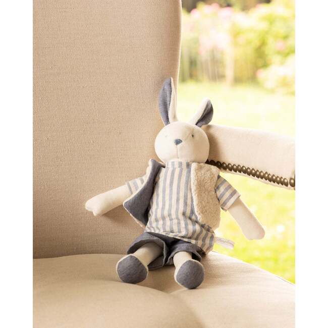 Jose The Rabbit Doll, Blue And Stripes - Dolls - 2