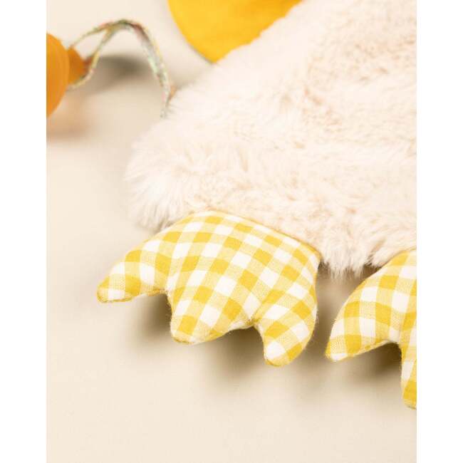 Jeanne The Chicken Lovie, Beige And Yellow - Plush - 4