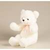 "Le Magnifique" Bear Bow, Pink And White - Plush - 2