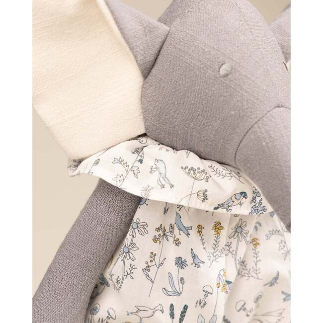 Small Bernadette The Elephant, Grey And Floral - Plush - 5