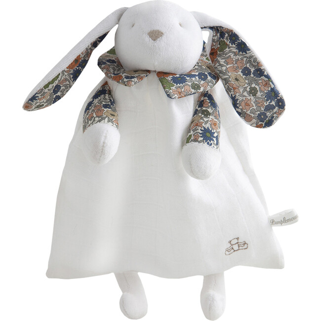 Handmade Rabbit Lovie Liberty Poppy, White And Multi
