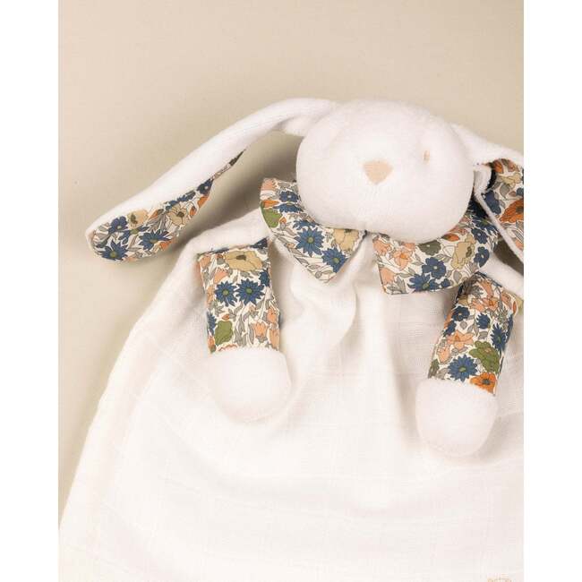 Handmade Rabbit Lovie Liberty Poppy, White And Multi - Plush - 2