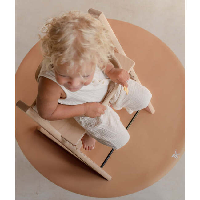 High Chair Splat Mat, Natural, Camel - Playmats - 3