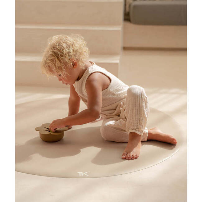 High Chair Splat Mat Natural Collection, Sandstone - Playmats - 4