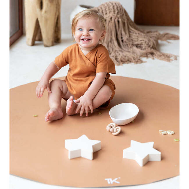 High Chair Splat Mat, Natural, Camel - Playmats - 7
