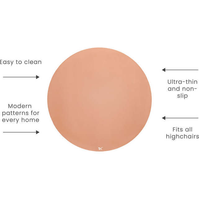 High Chair Splat Mat, Natural, Camel - Playmats - 9