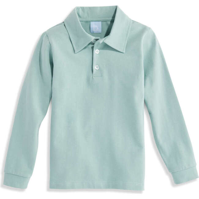 Solid Jersey Polo Tee, Alys Green