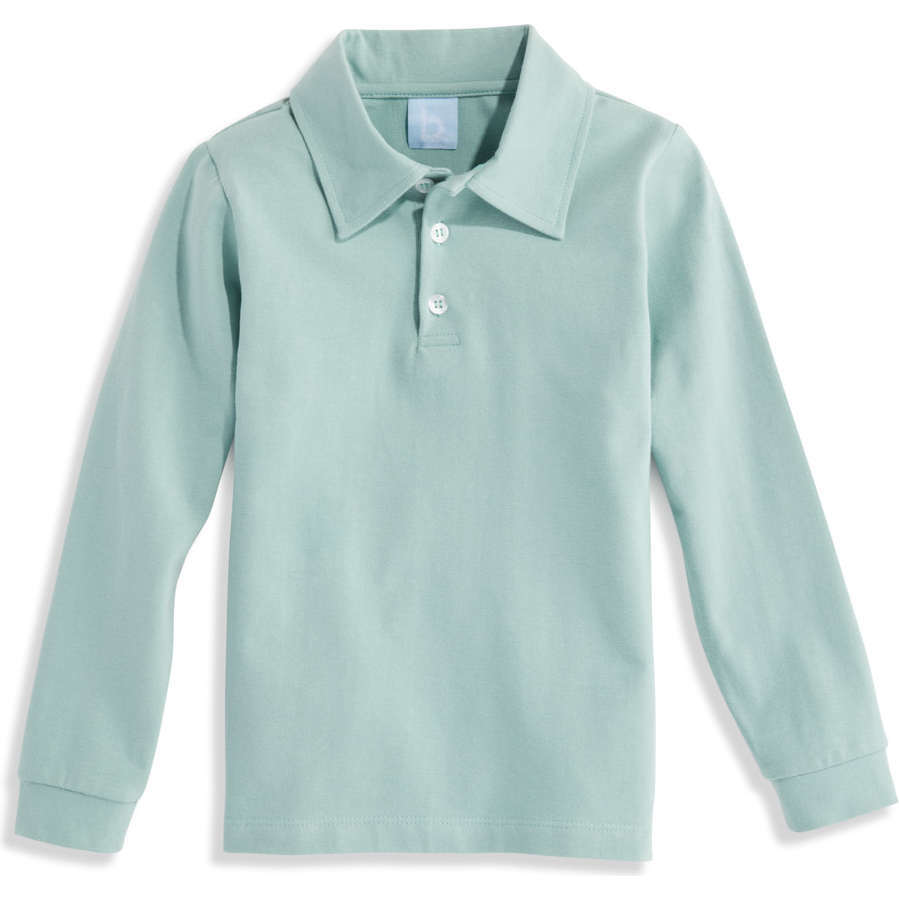 Solid Jersey Polo Tee, Alys Green - Polo Shirts - 1