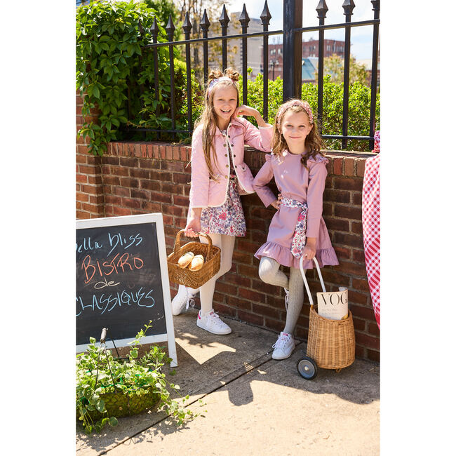Printed Caroline Blouse, Lilac Fields - Blouses - 2