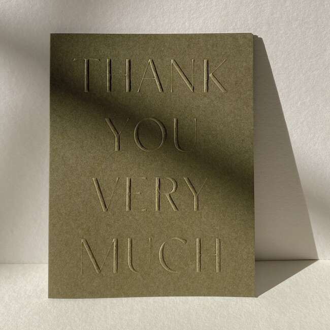 Thank You No. 10, Moss - Paper Goods - 2
