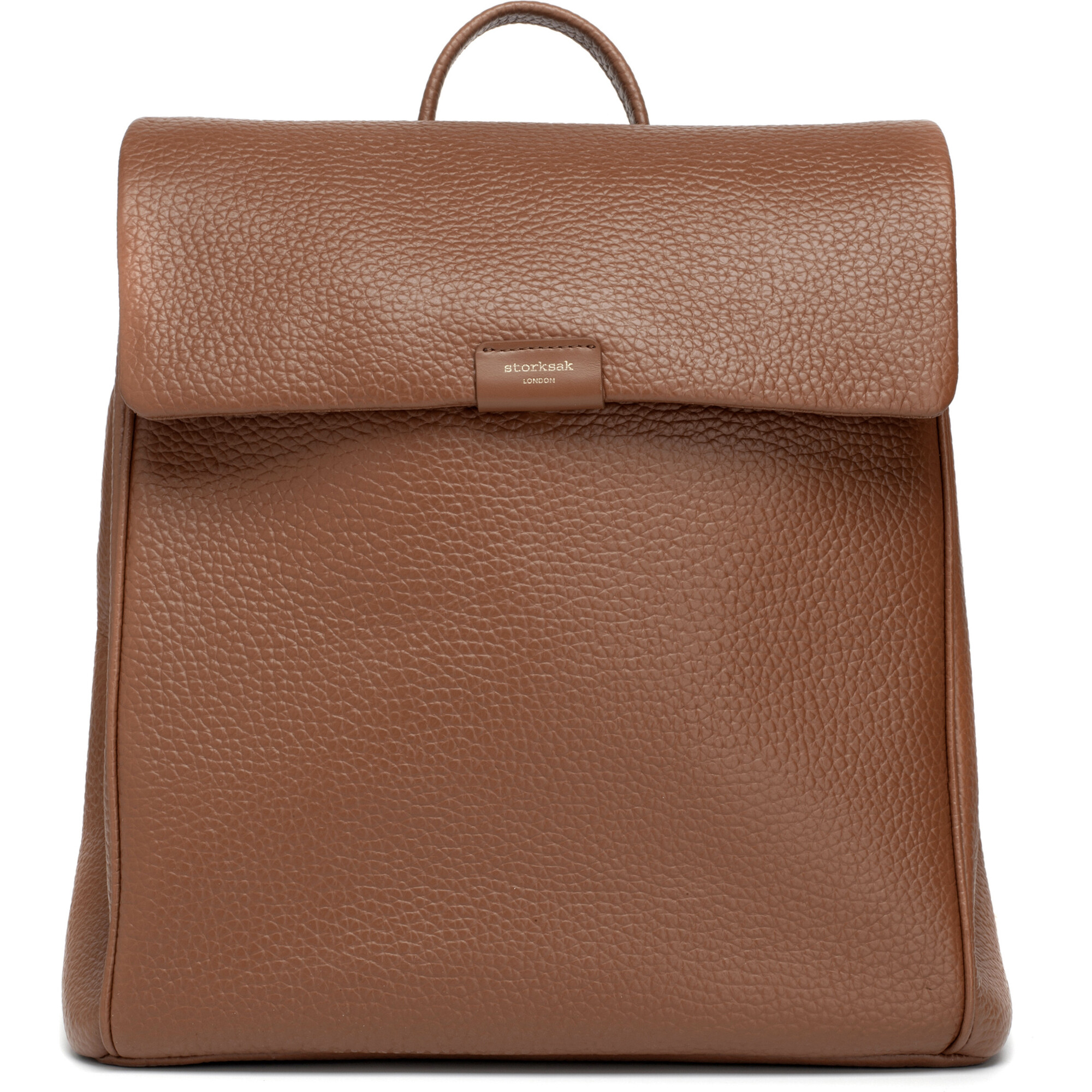 St James Leather Backpack, Tan - Diaper Bags - 1