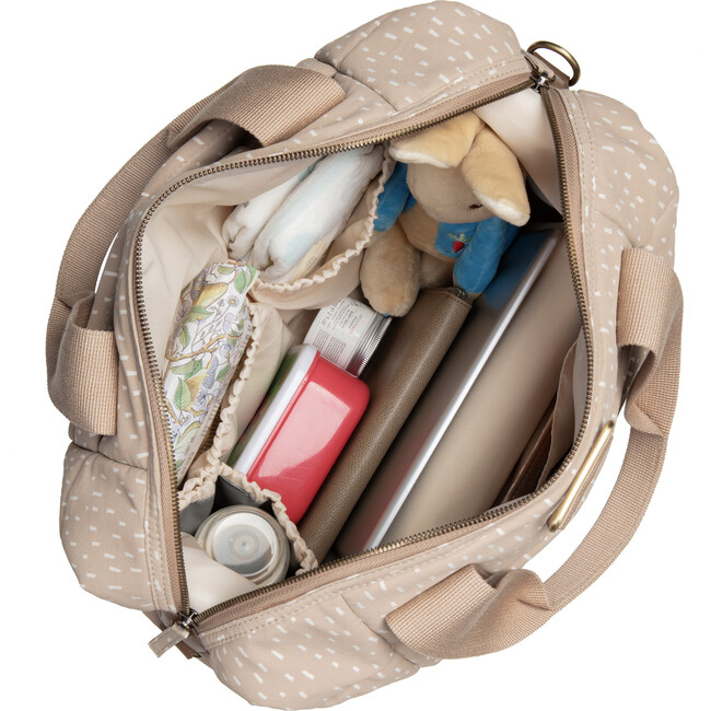 Organic Tote, Seashell Raindot - Diaper Bags - 6