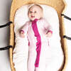 Dream in Pink Ribbed Zippered Footie - Footie Pajamas - 2