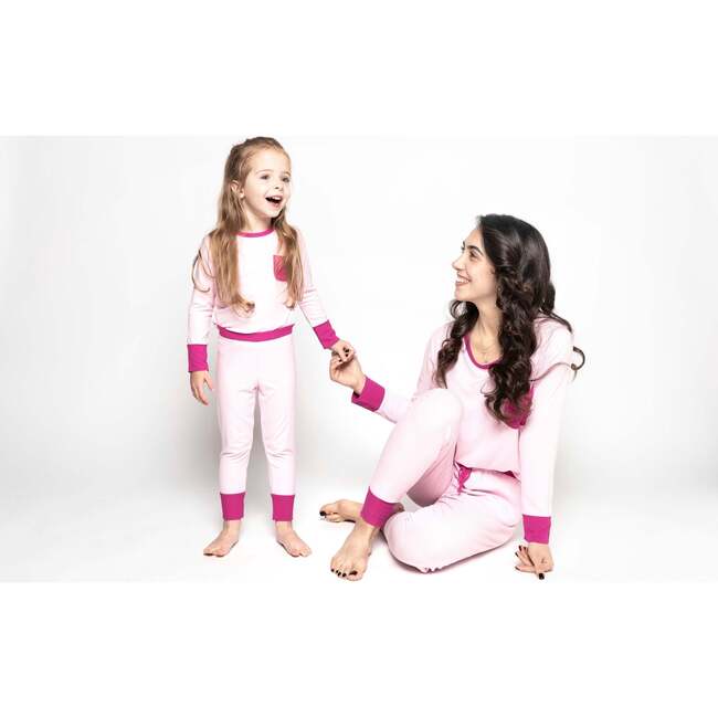 Dream in Pink Two-Piece Bamboo Pajama Set - Pajamas - 3