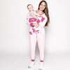Dream in Pink Ribbed Zippered Footie - Footie Pajamas - 4