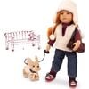 Hannah and her Dog - 19" Multi-Jointed Standing Doll Playset designed for children ages 3+ years - Dolls - 1 - thumbnail