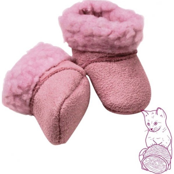 Soft Pink Baby Doll Boots fits dolls up 13"