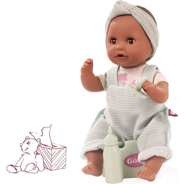 Sleepy Aquini - 13" Drink & Wet Bath Baby Girl Doll with Potty, Bottle and Pacifier - Dolls - 1