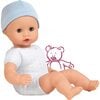 Muffin to Dress 13" Soft Cloth/Vinyl Baby Doll in Blue with Blue Sleeping Eyes - Dolls - 1 - thumbnail