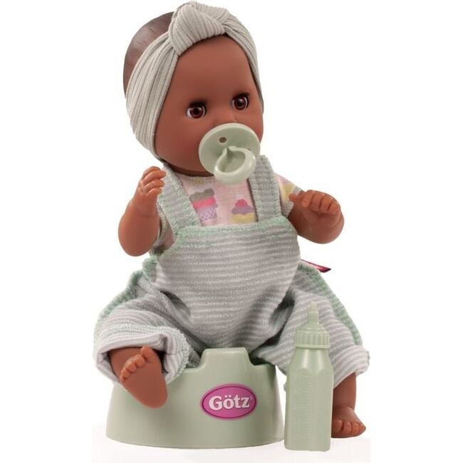 Sleepy Aquini - 13" Drink & Wet Bath Baby Girl Doll with Potty, Bottle and Pacifier - Dolls - 2