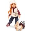 Hannah and her Dog - 19" Multi-Jointed Standing Doll Playset designed for children ages 3+ years - Dolls - 3