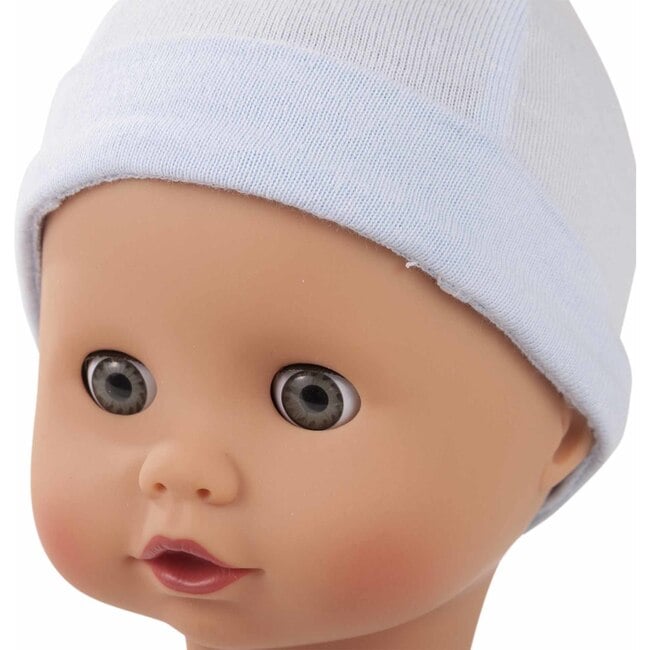 Muffin to Dress 13" Soft Cloth/Vinyl Baby Doll in Blue with Blue Sleeping Eyes - Dolls - 2