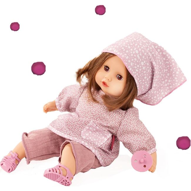 Muffin Soft Mood 13" Cuddly Baby Doll with Brown Hair to Wash and Style