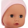 Muffin to Dress 13" Soft Body Baby Girl Doll with Blue Sleeping Eyes and Pink Cap - Dolls - 4