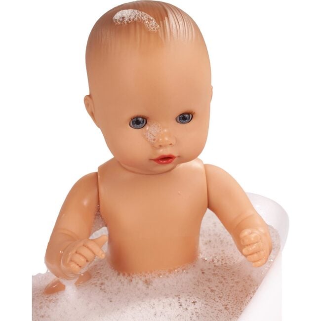 Sleepy Aquini Girl BliBlaBlume 13" All Vinyl Drink & Wet Bath Baby Doll with Bathtub and Accessories - Dolls - 6