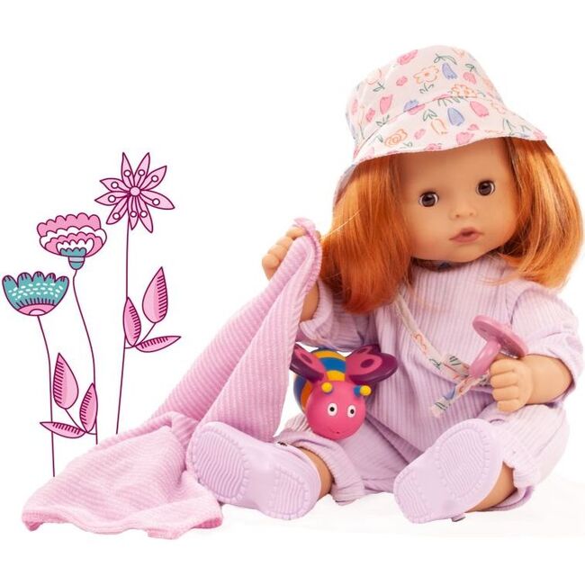 Maxy Aquini 16.5" All Vinyl Bath Baby Doll with Red Hair to Wash and Style