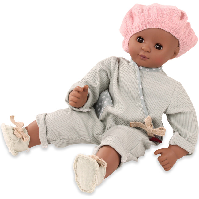 Maxy Muffin Avocado 16.5" Soft Baby Doll with Brown Skin and Brown Eyes