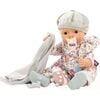 Maxy Aquini Lucky Mushroom - 16.5" Bath Baby Doll with Sleeping Brown Eyes - Dolls - 2