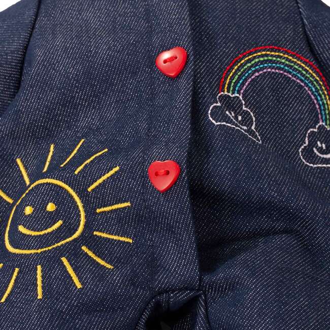 Muffin Rainbow 13" Soft Baby Doll with Denim Jumpsuit and Blonde Hair to Wash & Style - Dolls - 4