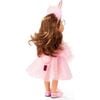 Little Kidz Ella Rabbit - 14" Multi-Jointed Standing Doll with Glasses and Long Brown Hair to Wash & Style - Dolls - 2