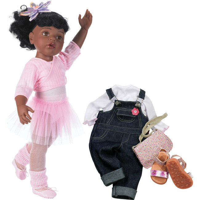 Hannah at The Ballet - 19.5" African American Poseable Doll with Extra Outfit