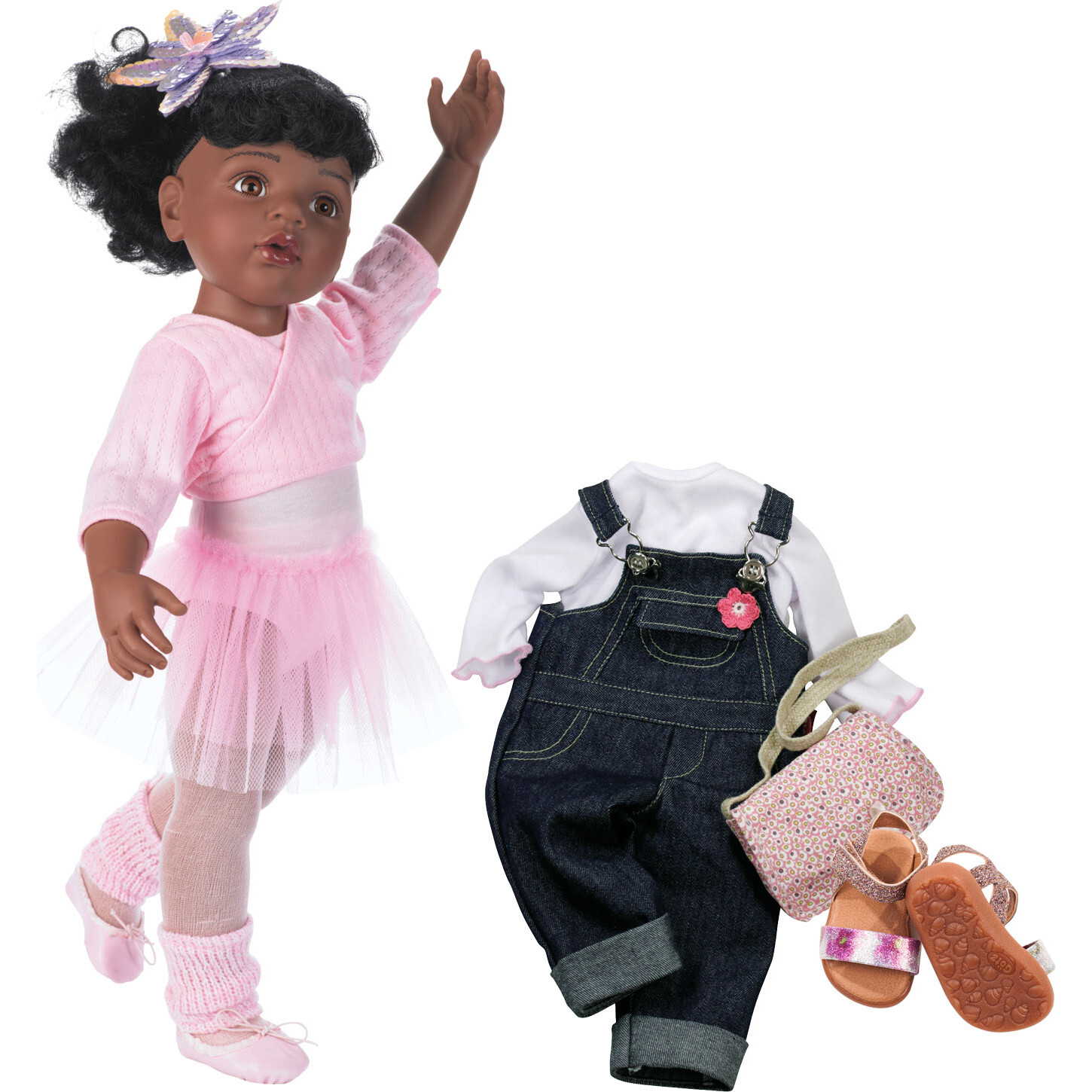 Hannah at The Ballet - 19.5" African American Poseable Doll with Extra Outfit - Dolls - 1