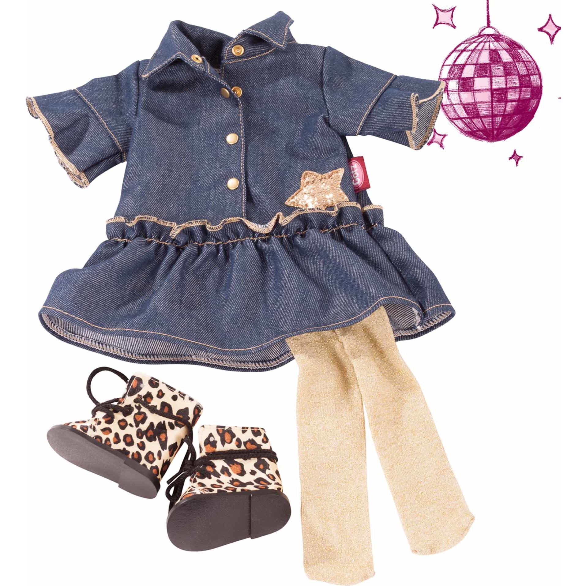 Golden Coolness Combo Outfit for 18 - 19.5" Standing Dolls - Doll Accessories - 1