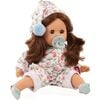 Cosy Aquini 13" Lucky Mushroom - Soft Cloth Brunette Bath Baby Doll with Brown Sleeping Eyes - Dolls - 2