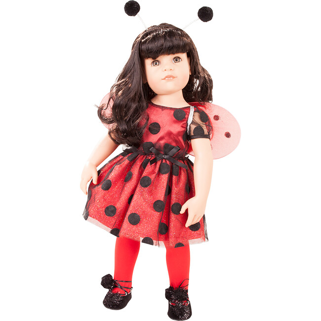 Hannah Ladybug - 19.5" All Vinyl Poseable Doll with Extra Outfit