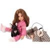 Hannah Staycation - 19.5" All Vinyl Poseable Standing Doll with Long Brown Hair to Wash & Style - Includes Puppy & Accessories - Dolls - 4